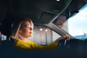 Woman in Car Leasing in Malta